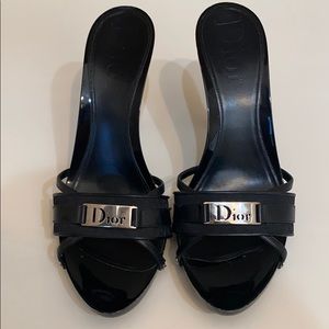 Dior Diorissimo Clog Wedge Sandals